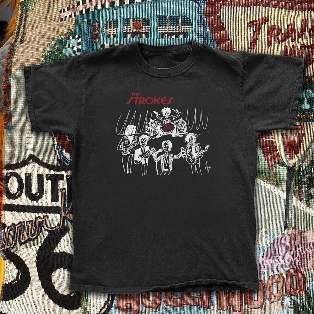 The Strokes Black Band Tee